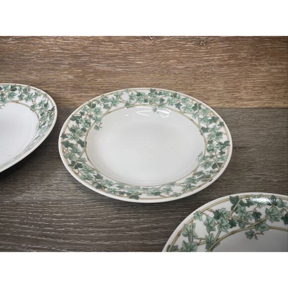Christopher Stuart IVY PARK 8-1/4”Rimmed Salad/Soup Bowl Japan ~Set Of 4 - Picture 4 of 16